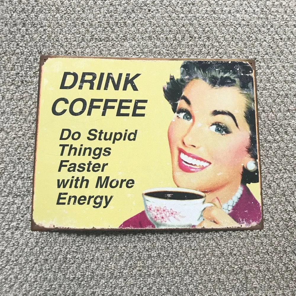 Vintage 50's Metal Sign 